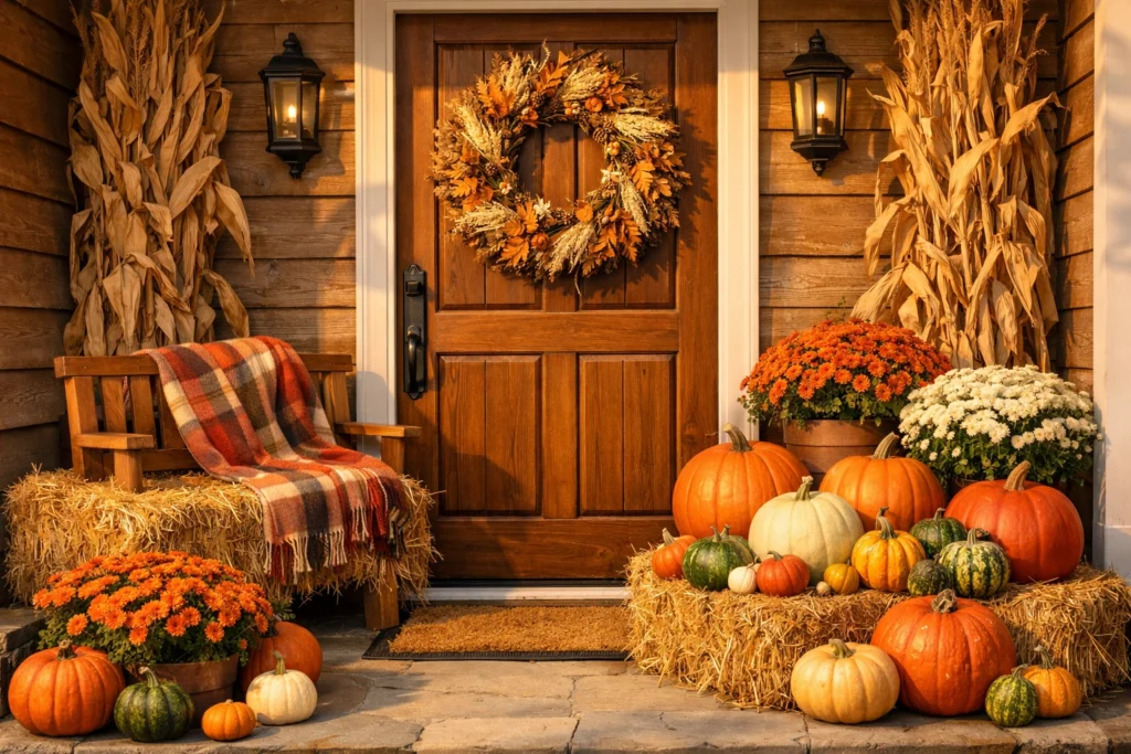 Transform Your Front Porch into a Harvest Welcome