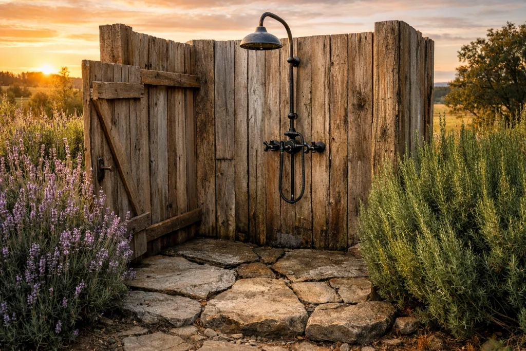 2. Rustic Reclaimed Wood Retreat