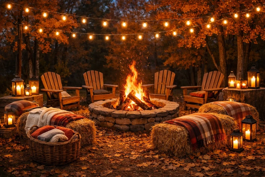 Create Warmth with a Fire Pit Gathering Area