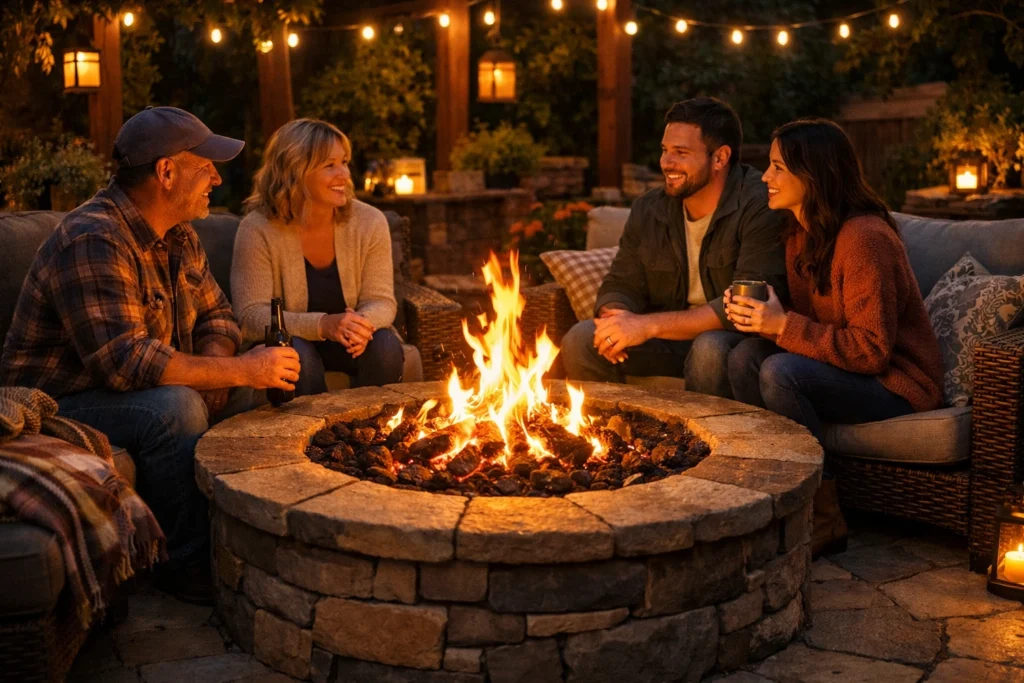 Adding Warmth with Fire Features