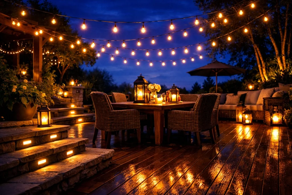 Use Outdoor Lighting to Transform Your Patio After Dark
