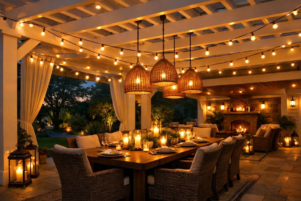 Illuminating Pergolas and Covered Structures
