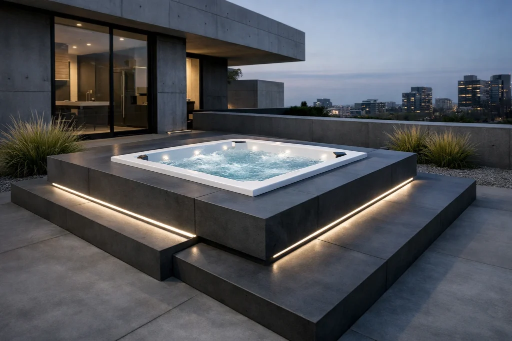 Contemporary Minimalist Concrete Platforms