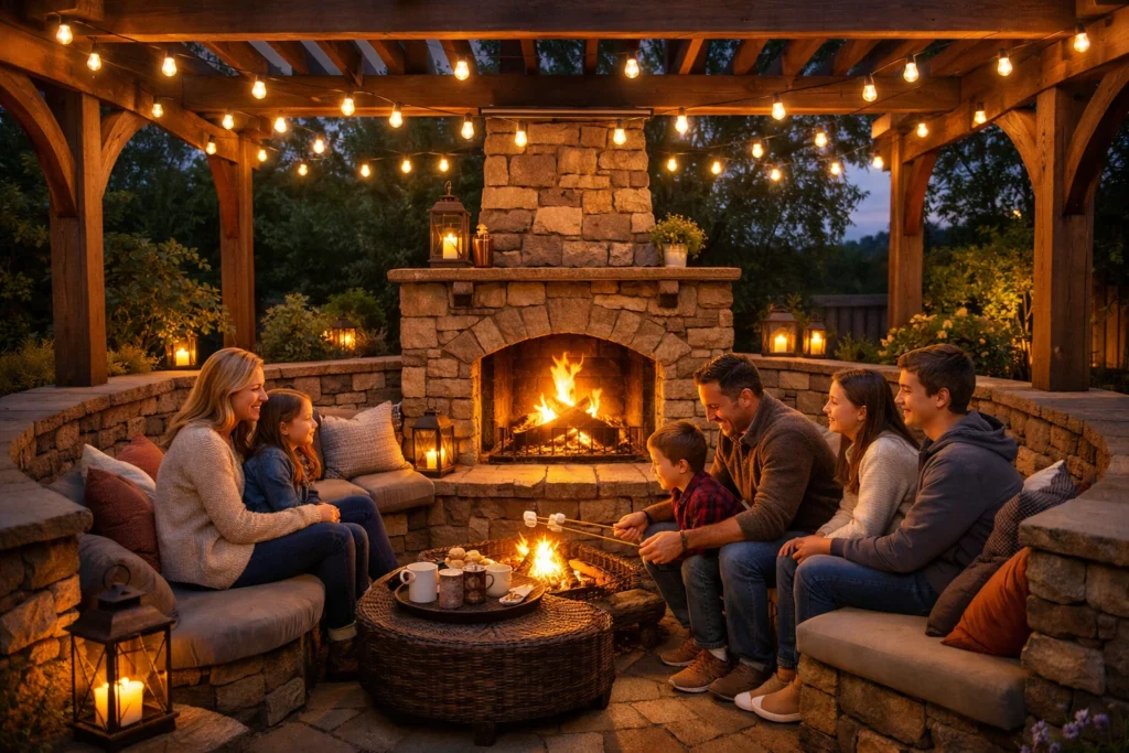 Creating Your Outdoor Fireplace as a Focal Point