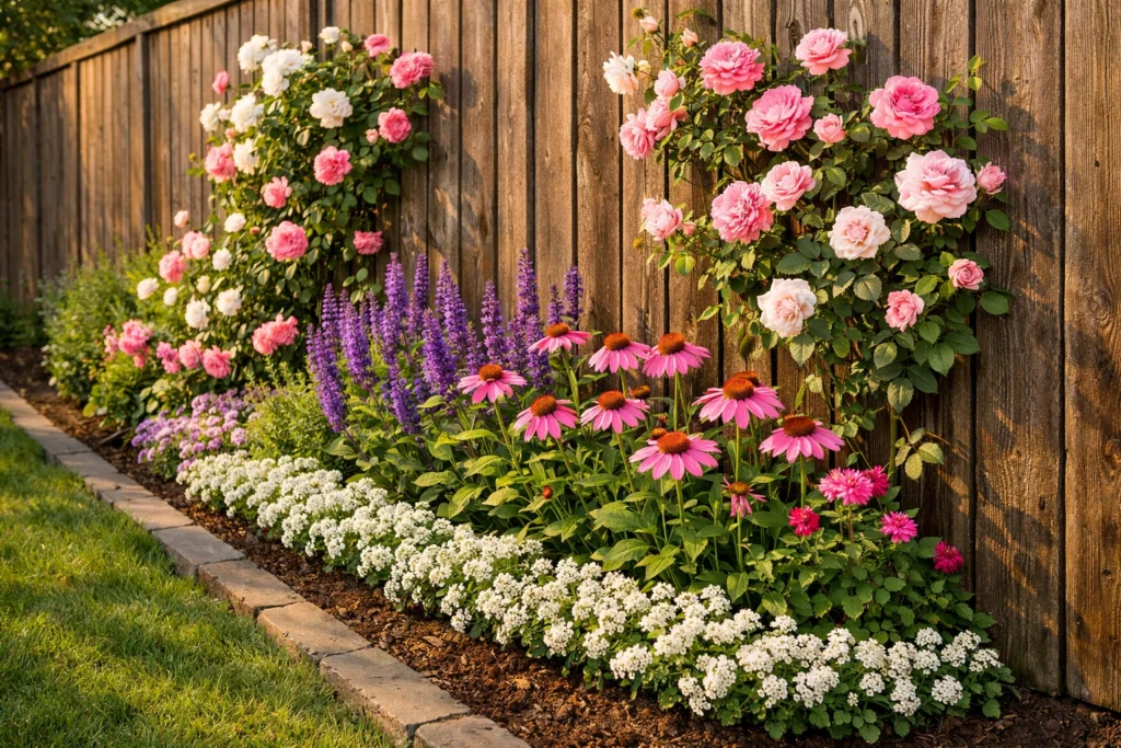 Design Narrow Border Gardens Along Fences and Walls