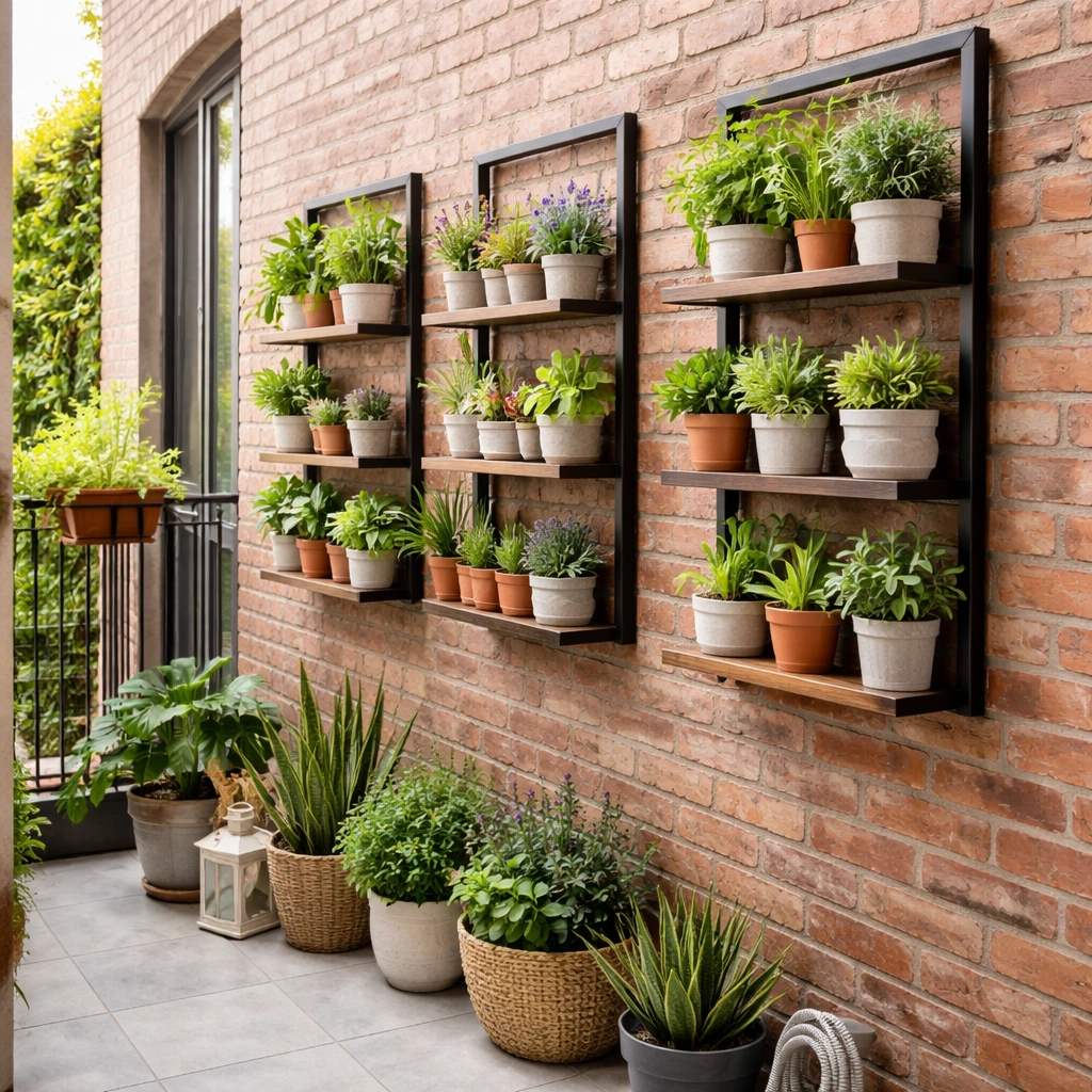 Floating Shelf Stands Against Walls