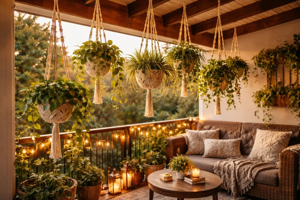 Hang Plants from Above to Add Depth