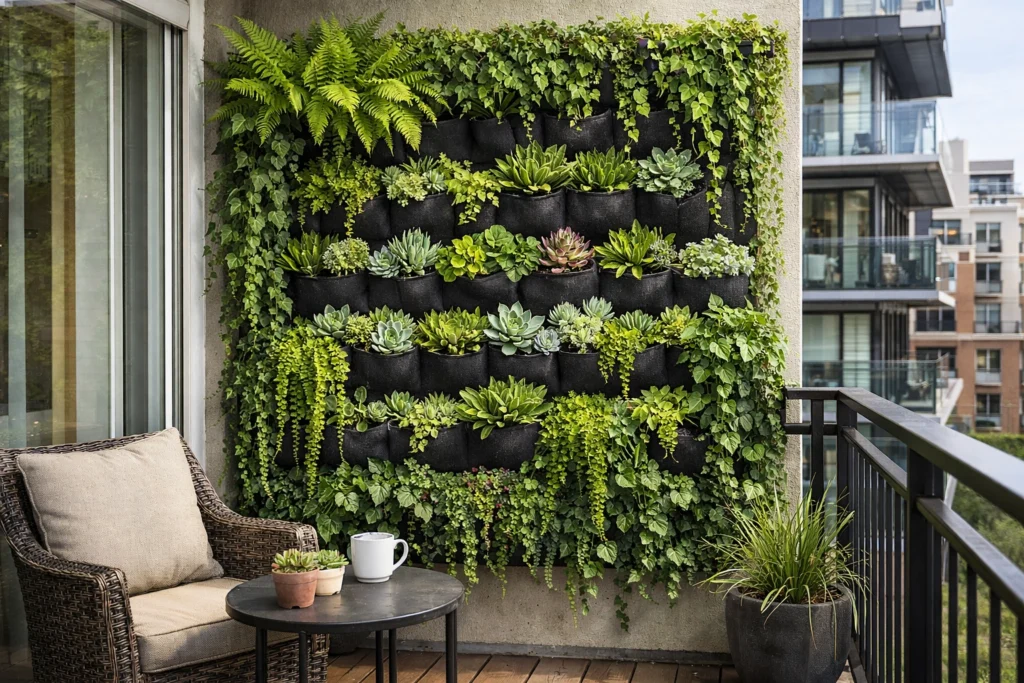 Install a Vertical Wall Planter for a Garden Wall Effect