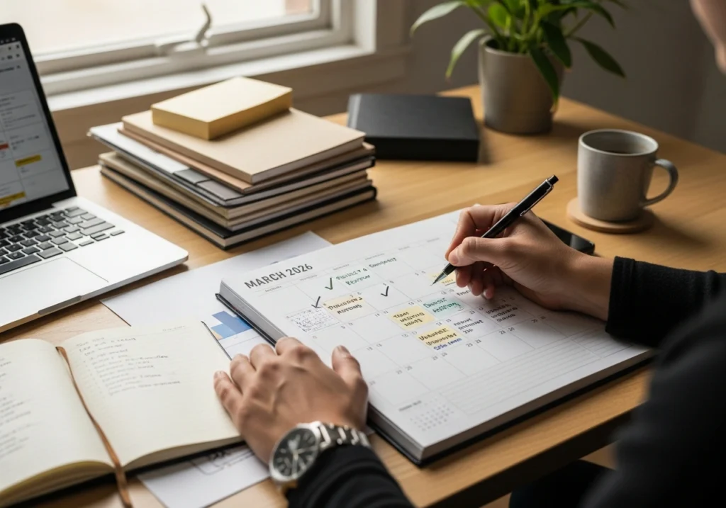 Maintaining Calendar Consistency Throughout March