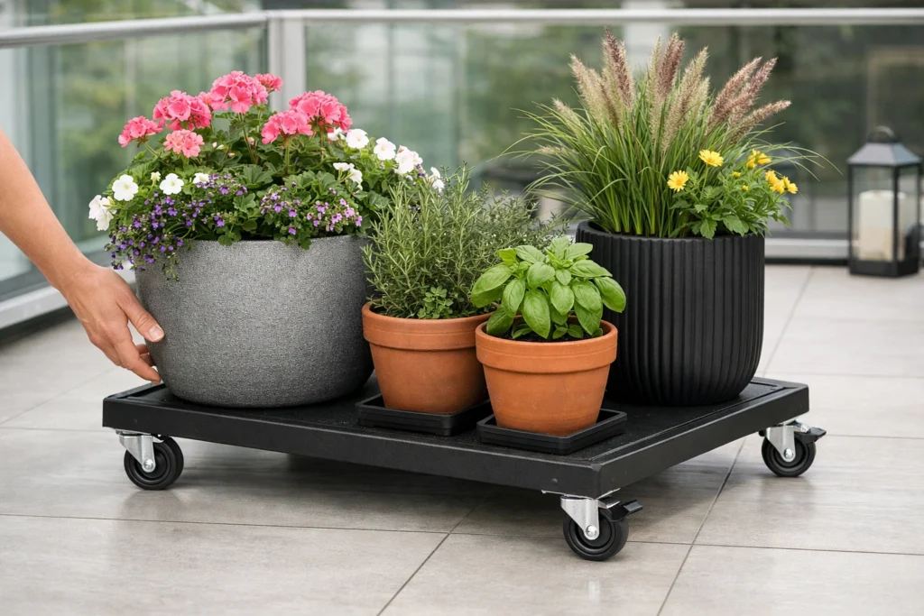 Portable Container Gardens on Wheels
