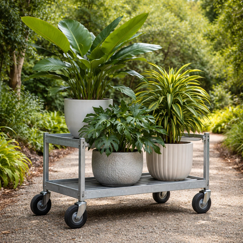 Rolling Stands for Flexible Garden Layouts
