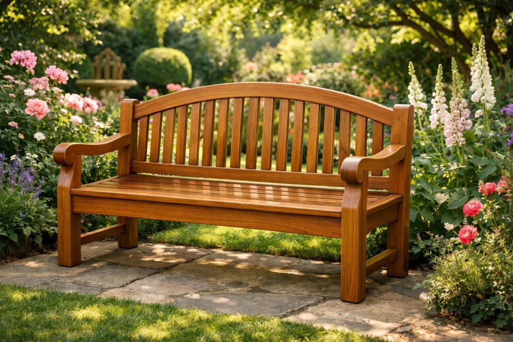 Teak Wood Benches and Loveseats