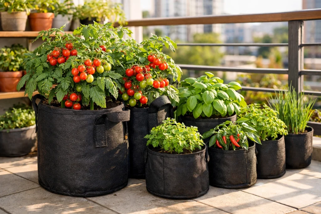 Use Lightweight Grow Bags