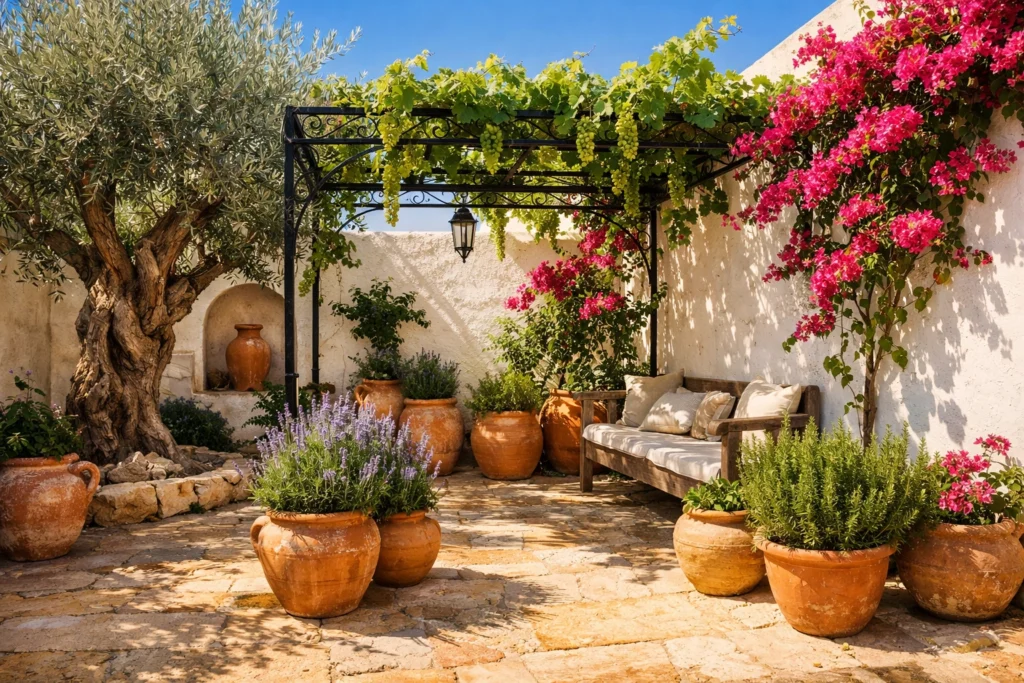 Design a Mediterranean-Inspired Courtyard