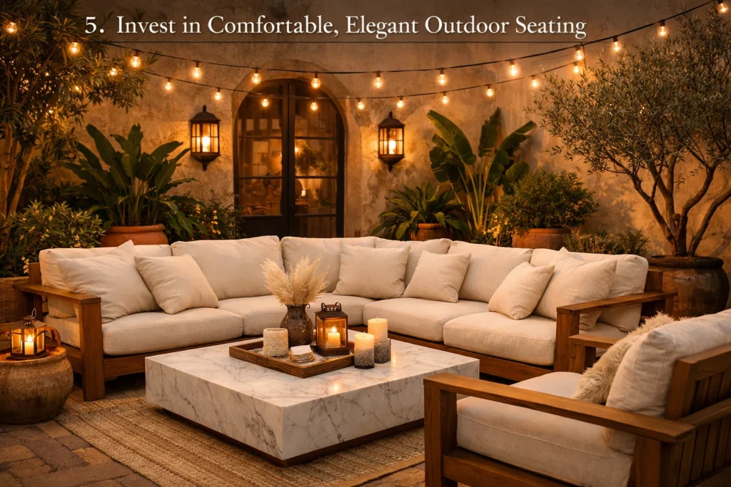 Invest in Comfortable, Elegant Outdoor Seating