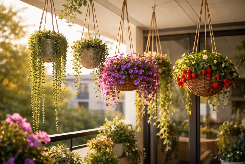 Use Hanging Planters for Trailing Plants