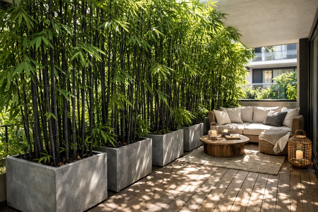 Create a Privacy Screen with Tall Plants