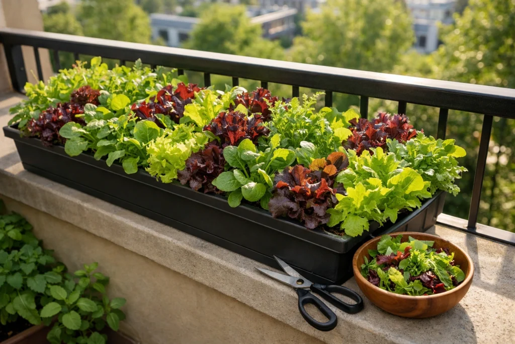 Grow a Salad Garden in Window Boxes