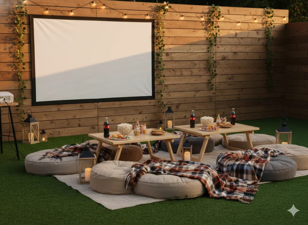Backyard Movie Lawn