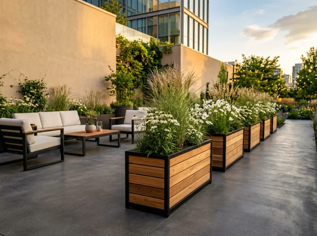 Black Frame Planters