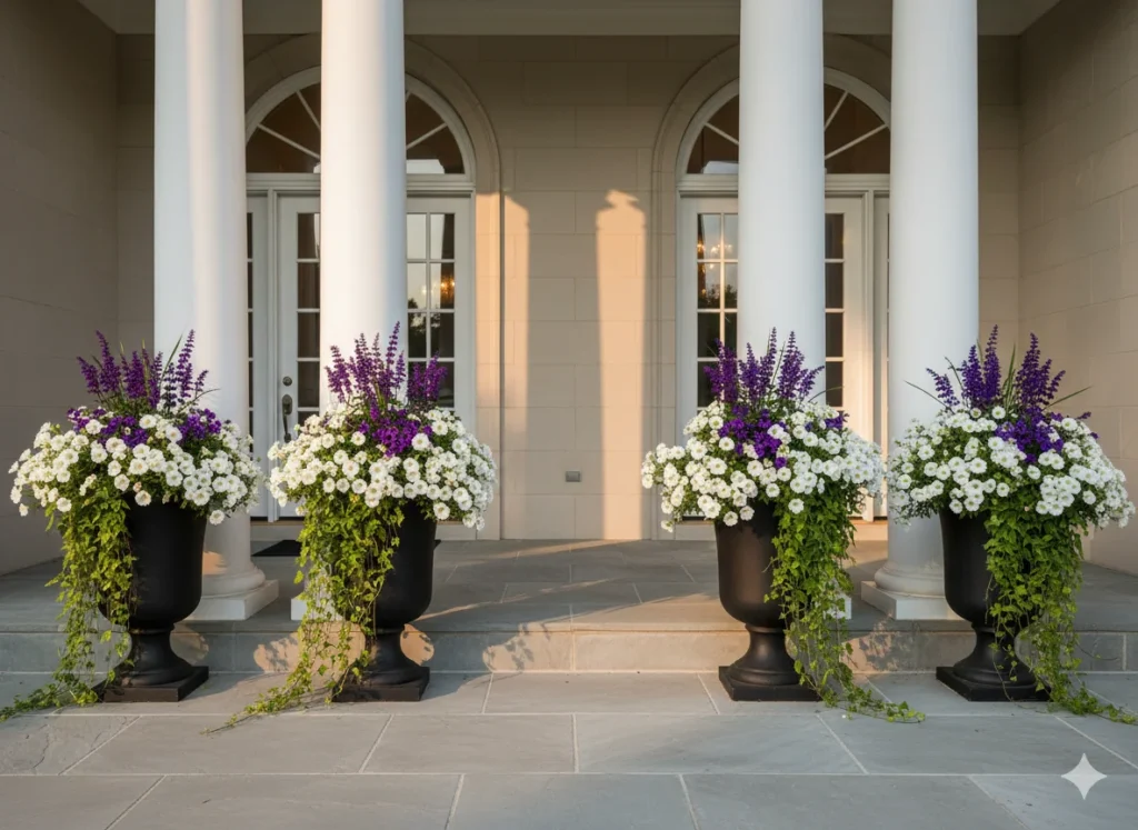 Black Urn Pots