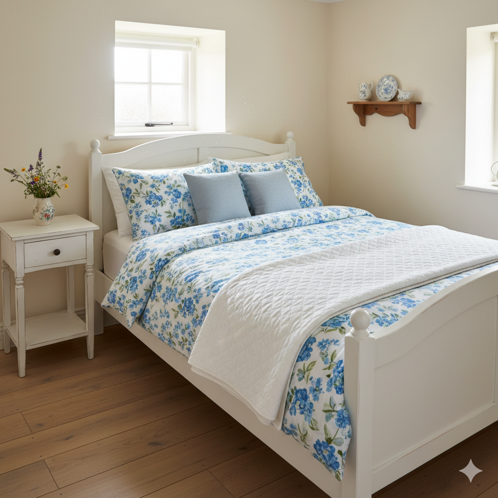 Blue Floral Cottage