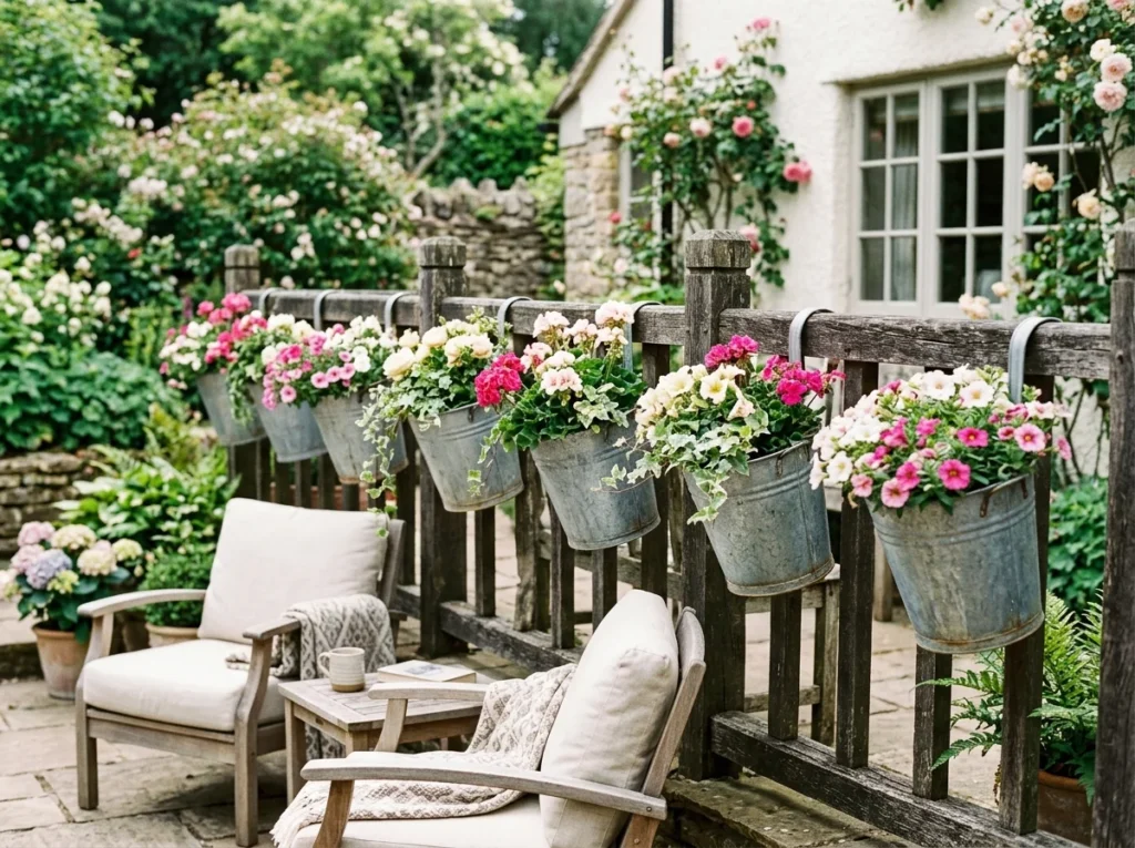 Bucket Flower Row