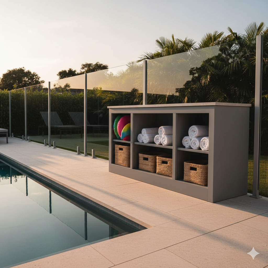 Built-In Pool Cabinet