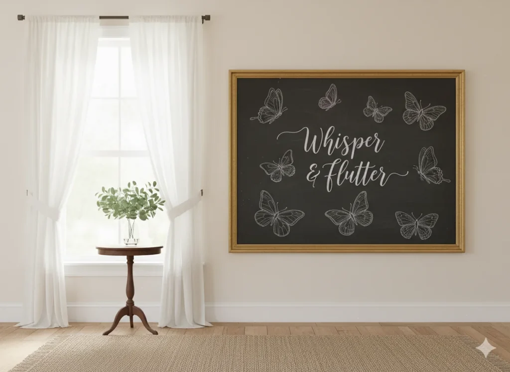 Butterfly Chalk Art