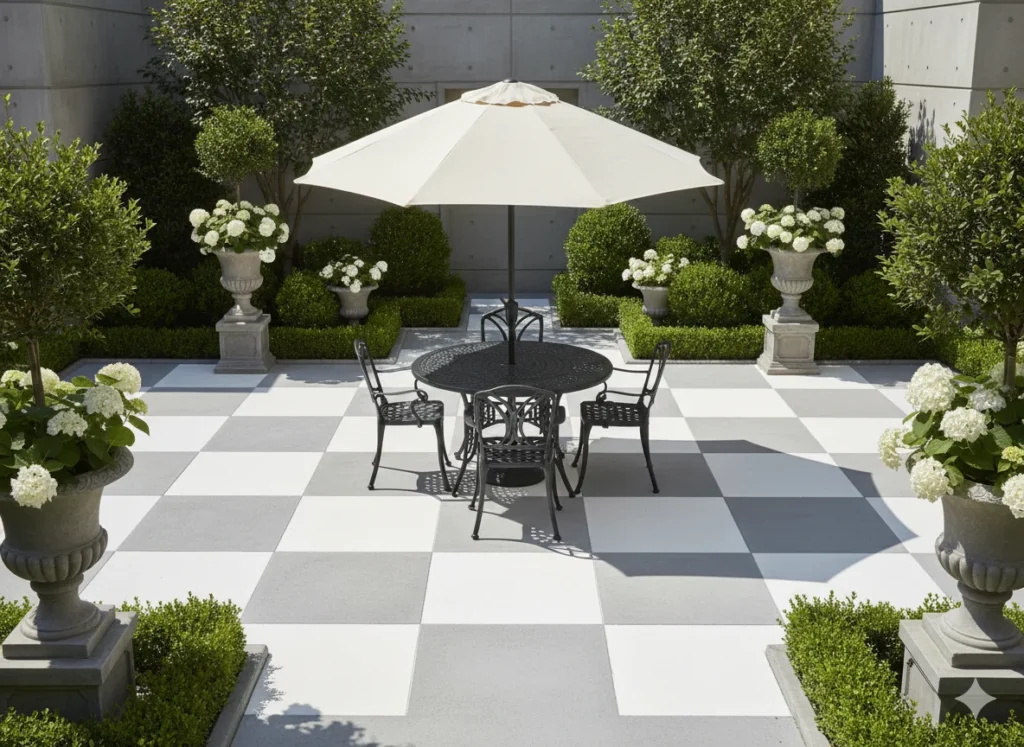 Checkerboard Patio Style