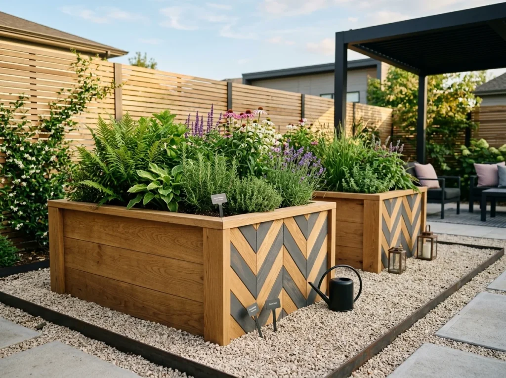 Chevron Wood Beds