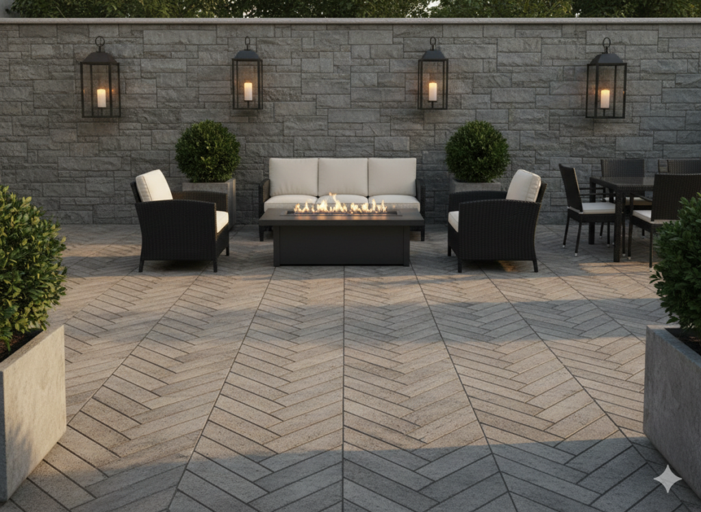 Classic Herringbone Layout
