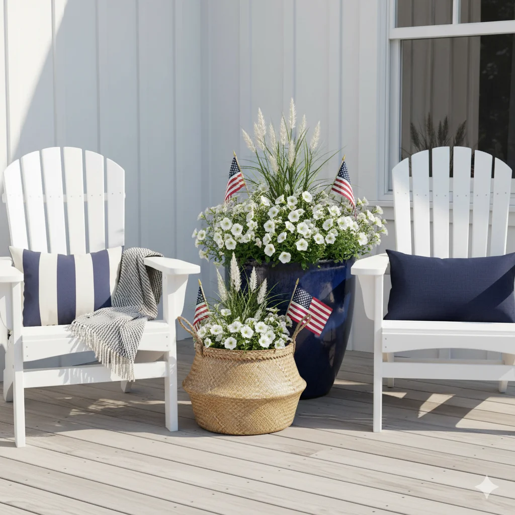 Coastal Blue Planters