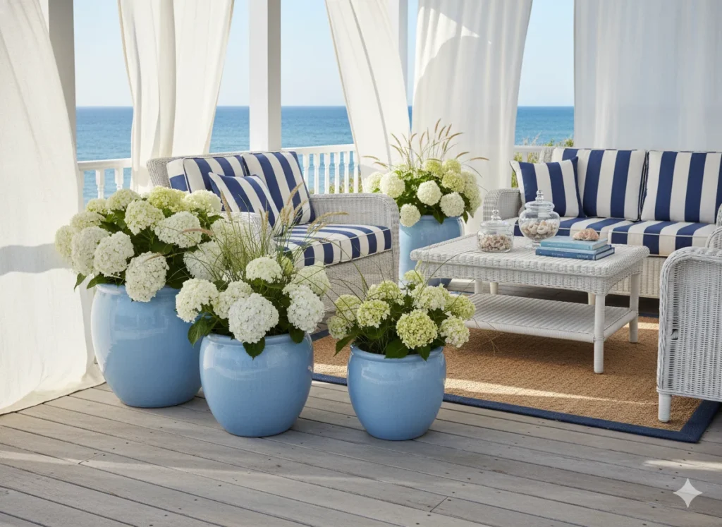 Coastal Blue Pots