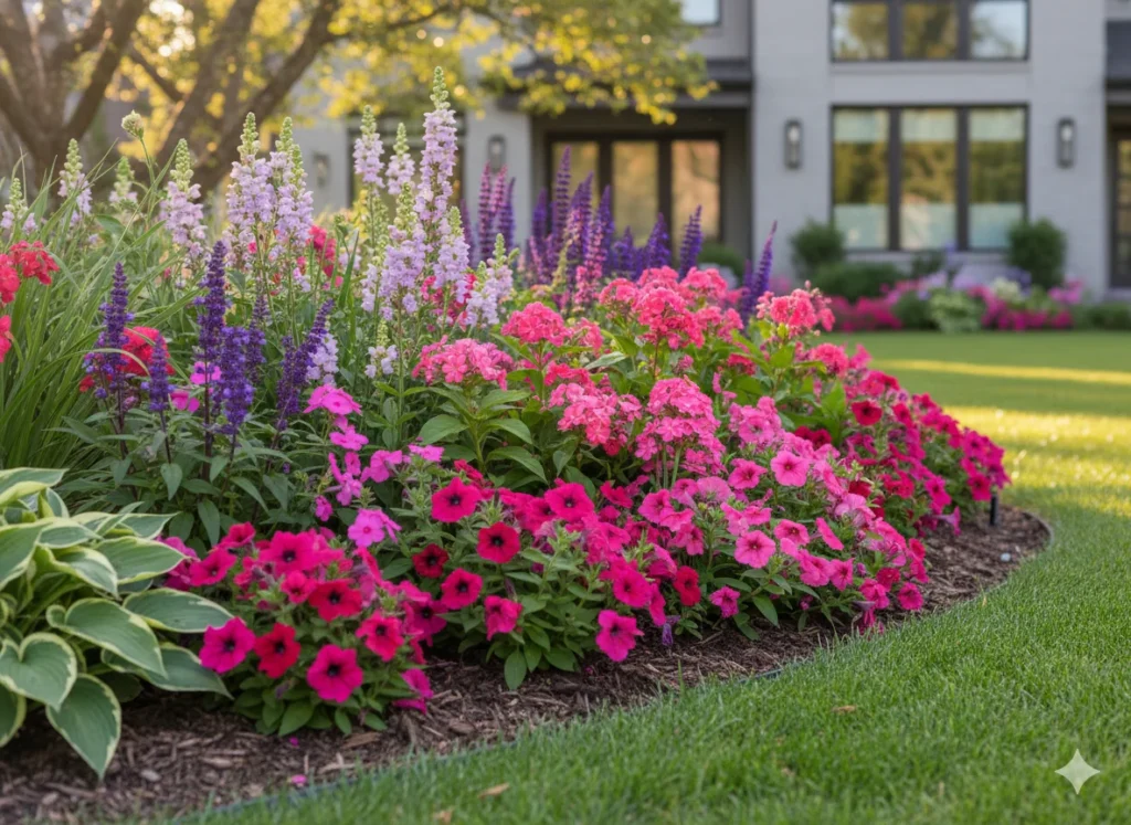 Color-Themed Flower Beds