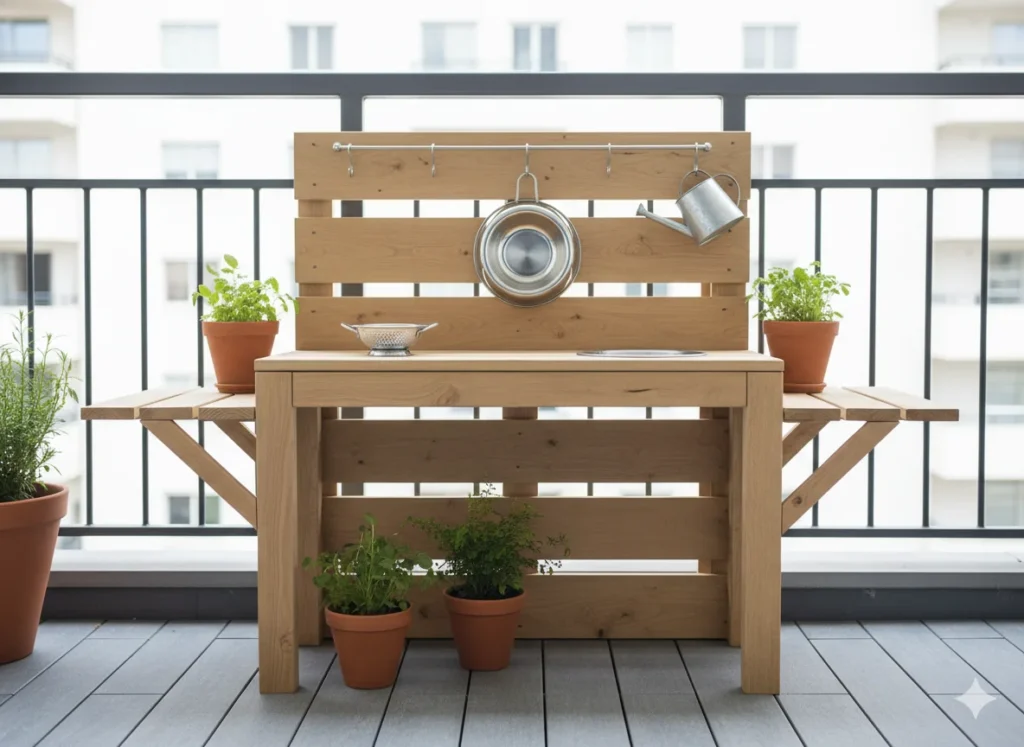 Compact Balcony Kitchen