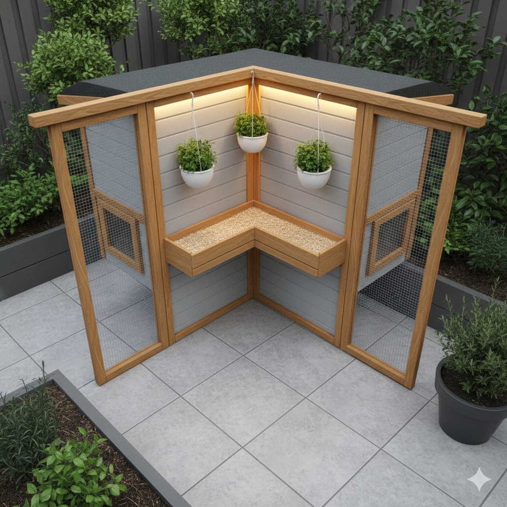 Compact Corner Coop