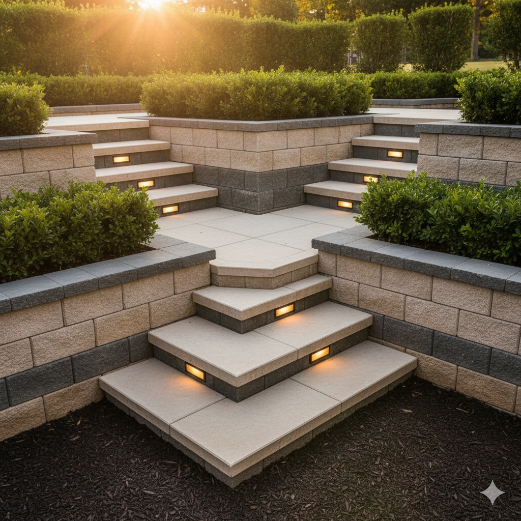 Corner Retaining Steps