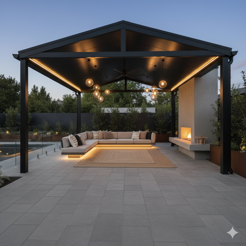 Covered Lounge Patio