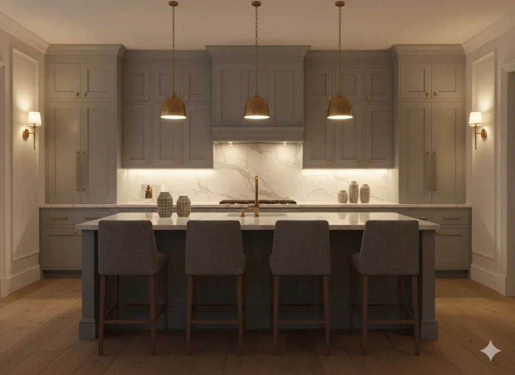 Elegant Blue Lighting
