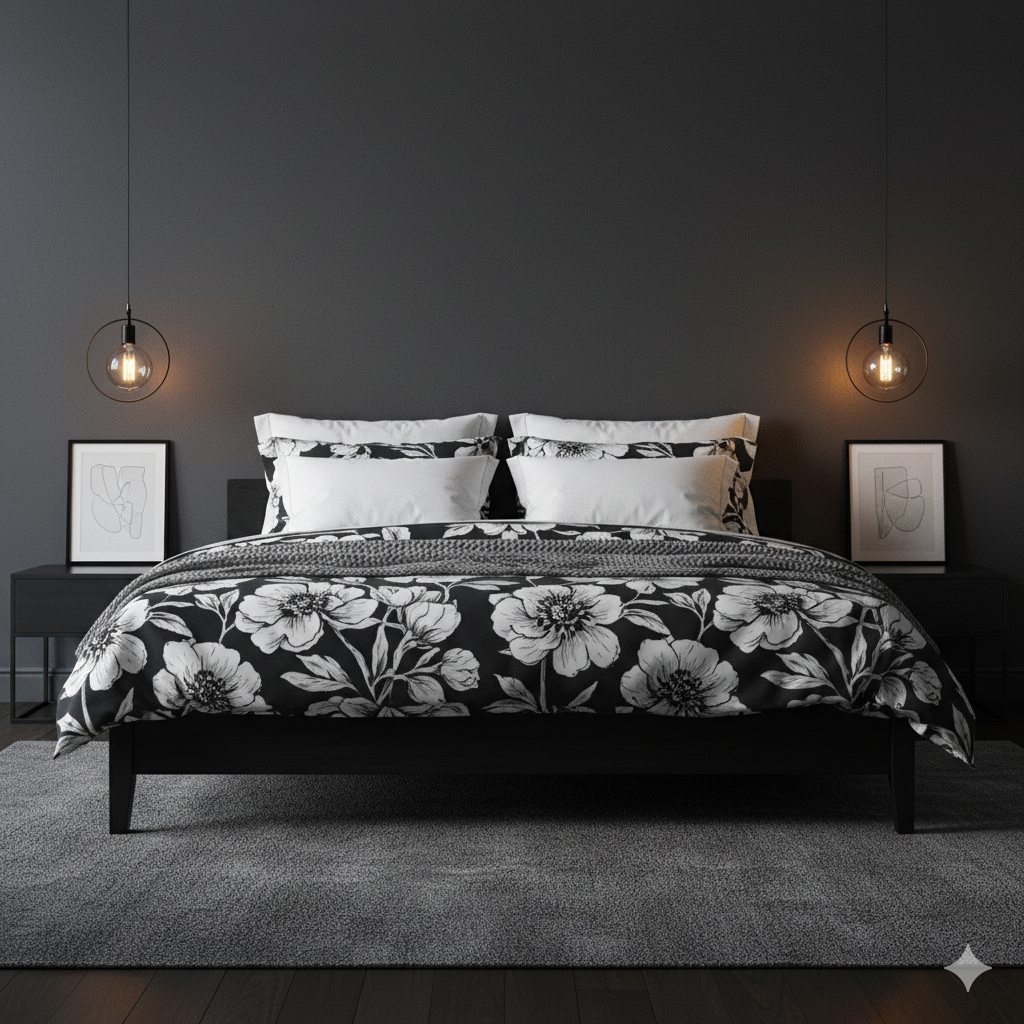 Elegant Monochrome Florals