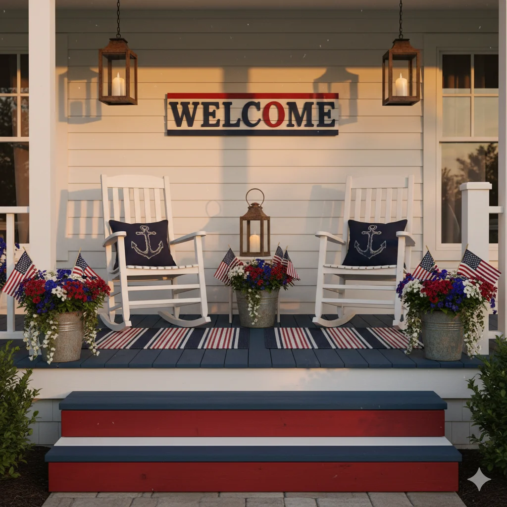 Flag Layered Steps
