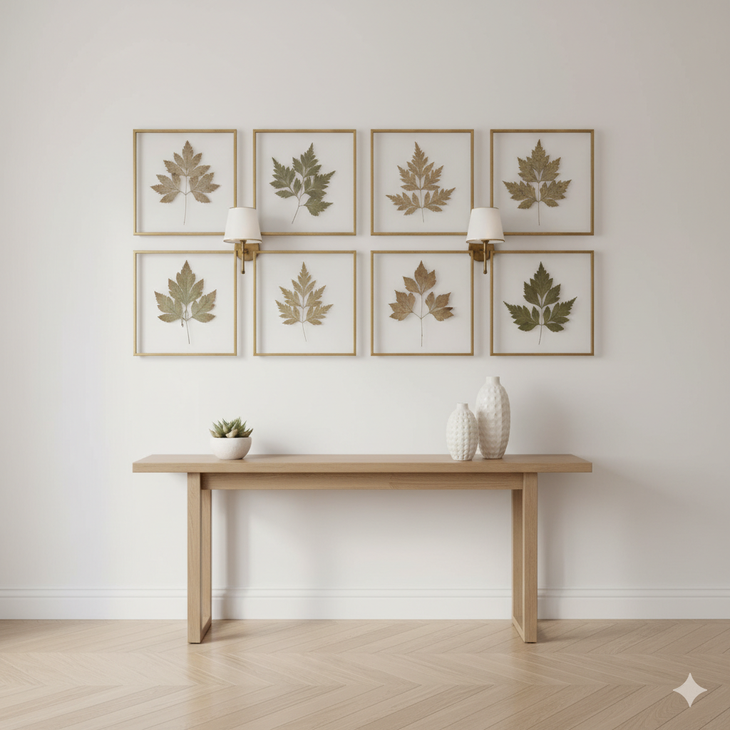 Framed Pressed Leaves