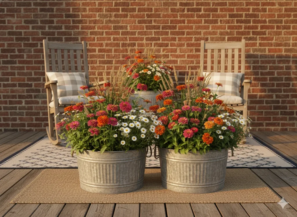 Galvanized Tub Gardens