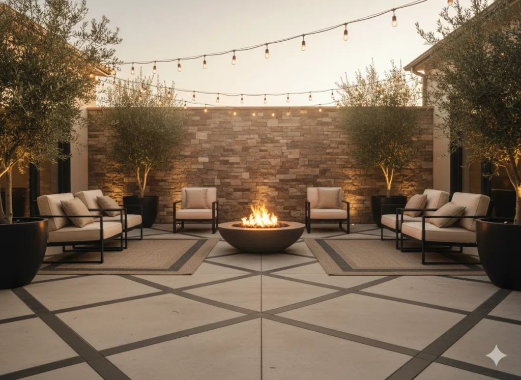 Geometric Patio Grid