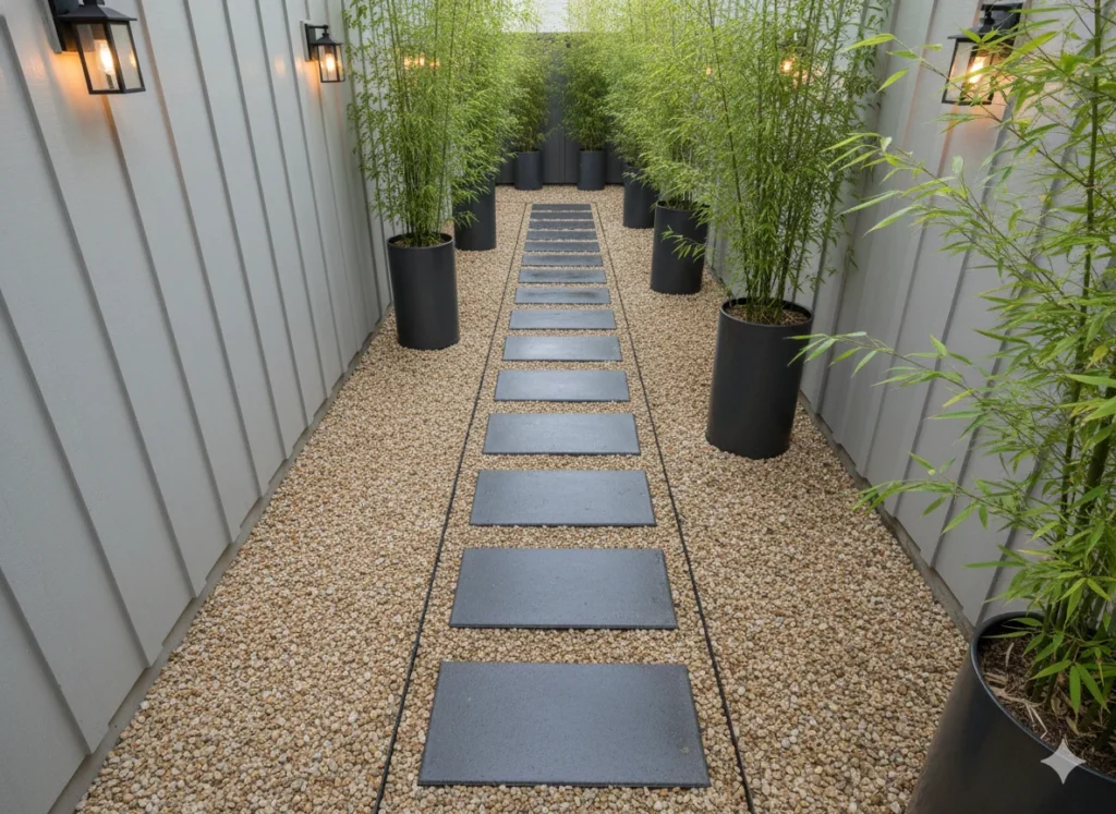 Gravel Side Yard
