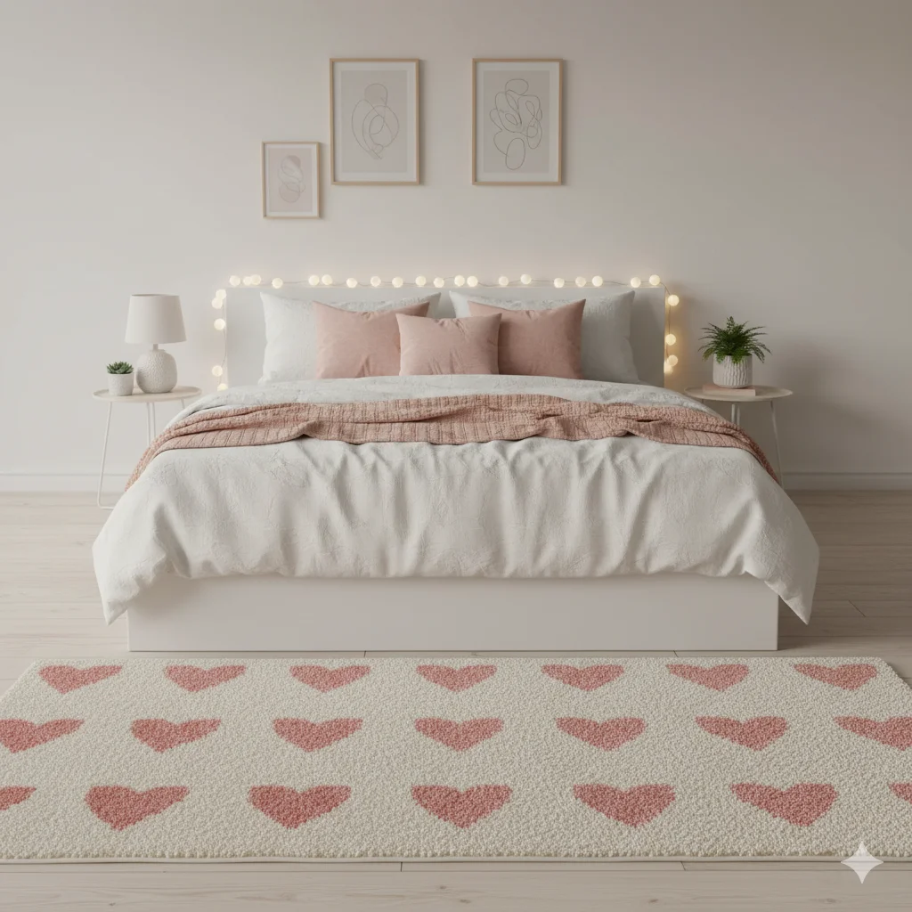 Heart Pattern Rug