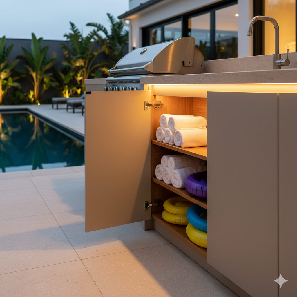 Hidden Side Cabinet