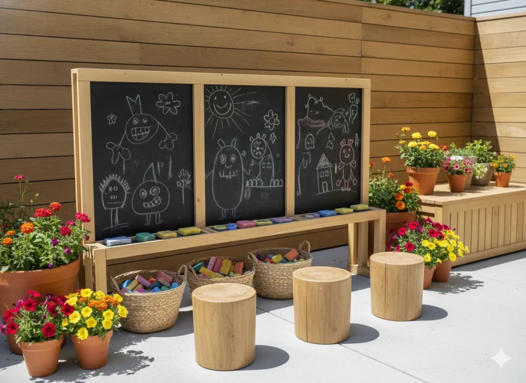 Interactive Chalk Wall