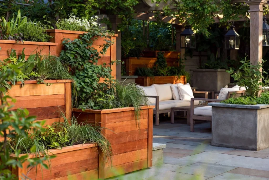 Modern Cedar Screens